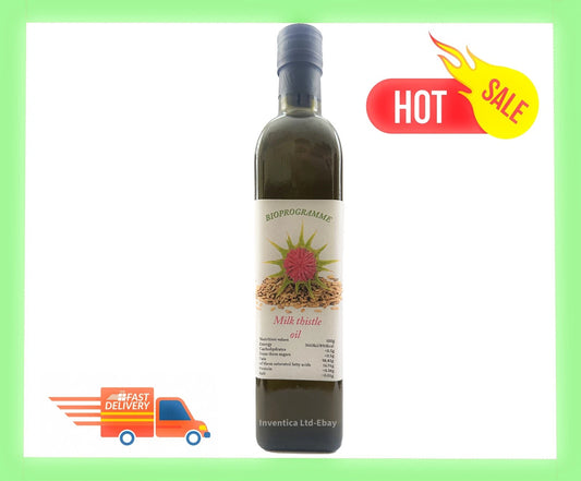 🌿 100% Pure Bulgarian Milk Thistle Seed Oil –Cold-Pressed & Unrefined – 500ml